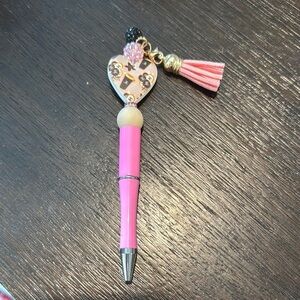 Pink Decorative Pen with Tassel